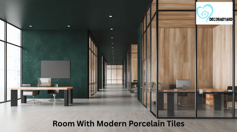 Room With Modern Porcelain Tiles